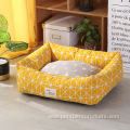 washable rectangle luxury pet dog beds